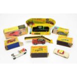 Boxed and unboxed scale model diecast vehicles.