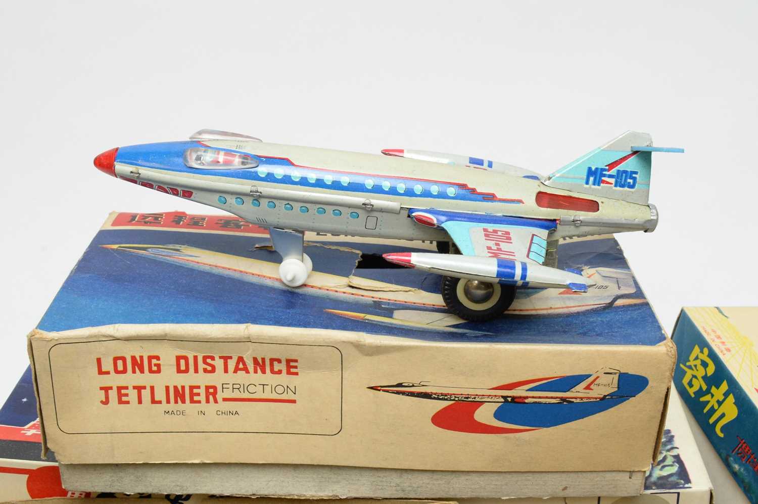 A quantity of boxed and unboxed scale model tinplate aircraft. - Image 2 of 2