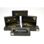 Eight boxed Bachmann Spectrum Series HO-gauge trains.