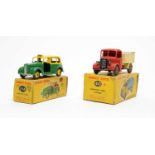 Dinky Toys Austin taxi and Bedford tipper