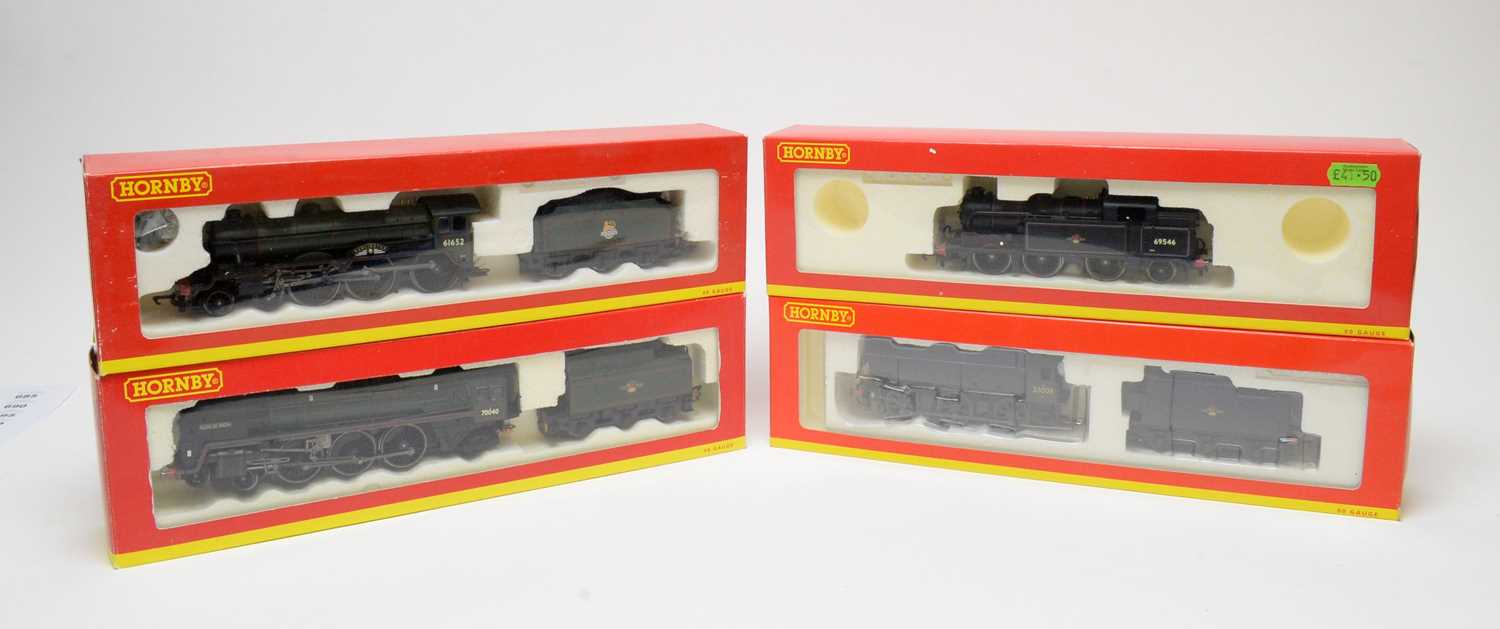 Four Hornby 00-gauge boxed locos.