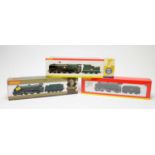 Three boxed Hornby 00-gauge locos.