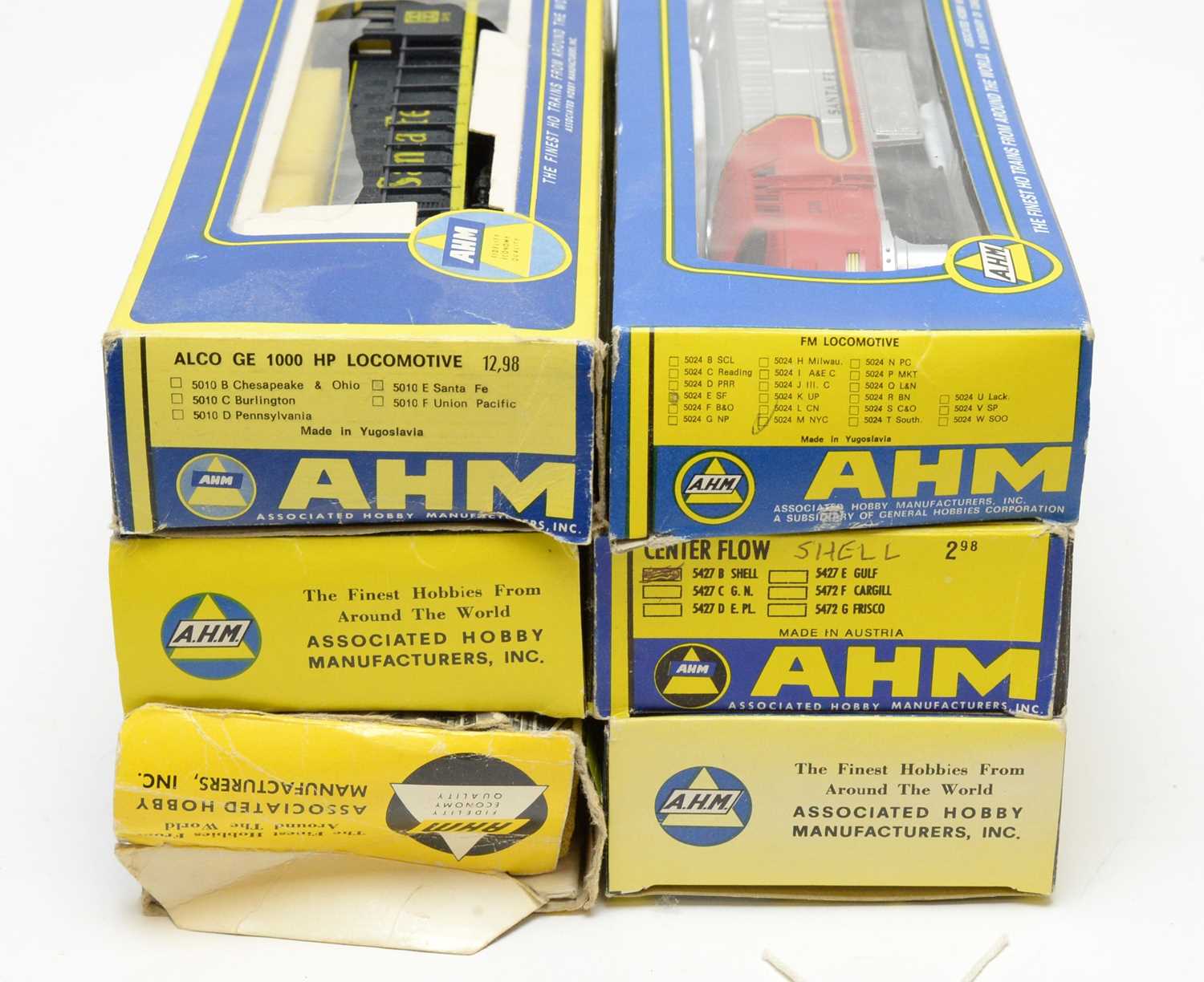 Six boxed AHM 00-gauge trains and rolling stock. - Image 2 of 2