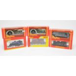 Six boxed Hornby 00-gauge locos.