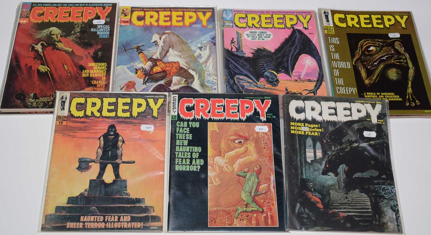 Horror and Sci-Fi Magazines.