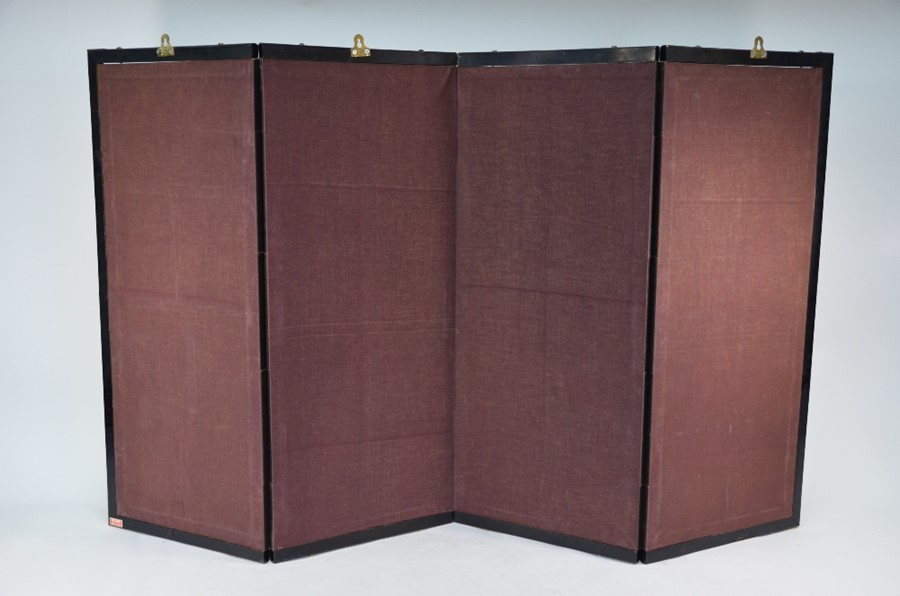 A 20th century Japanese folding screen, Byobu - Image 7 of 7