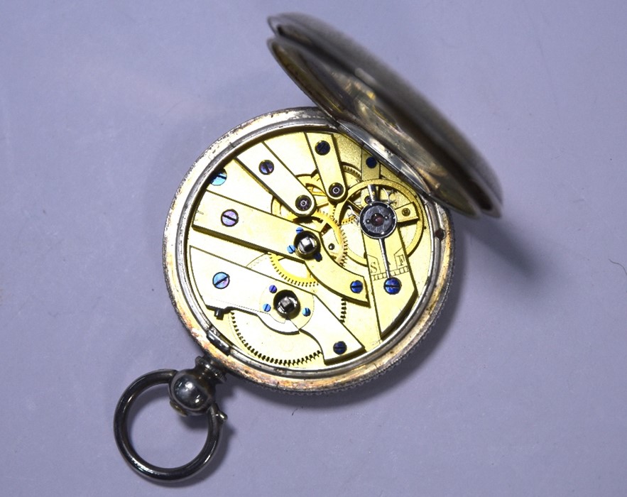 A Victorian silver pocket watch, Arts & Crafts necklace and other items - Image 3 of 4