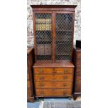 A George III mahogany library cabinet