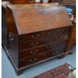 A George III mahogany bureau