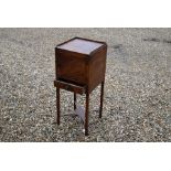 A 19th century mahogany pot cupboard