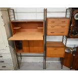 Ladderax modular teak wall unit