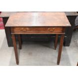 A small 19th century mahogany hall table