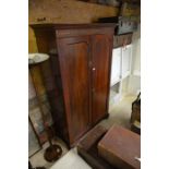 A 19th century mahogany wardrobe