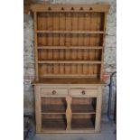 An old waxed pine dresser