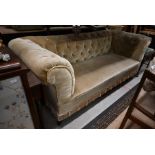 A traditional Chesterfield two seater sofa