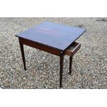 A 19th century mahogany tea table