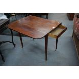 A 19th century mahogany Pembroke table