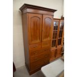 A 19th century mahogany wardrobe