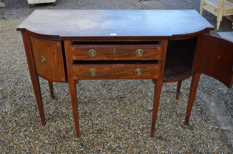 An Edwardian mahogany inlaid sideboard - Image 3 of 4