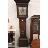 A 19th century oak longcase clock 'Marsh Highworth'