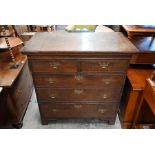 A 19th century oak chest