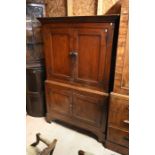 A 19th century mahogany hall cupboard