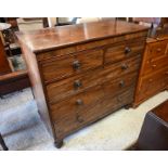 A large 19th century mahogany chest of drawers