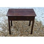 A Georgian mahogany hall table