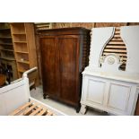 A 19th century mahogany press/wardrobe