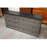 An Oka Rouen large solid mango sideboard