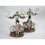 Pair of 19th century figural candelabra