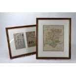 Two 17th century Ogilby road-map pages