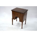 A Victorian mahogany kneehole side table