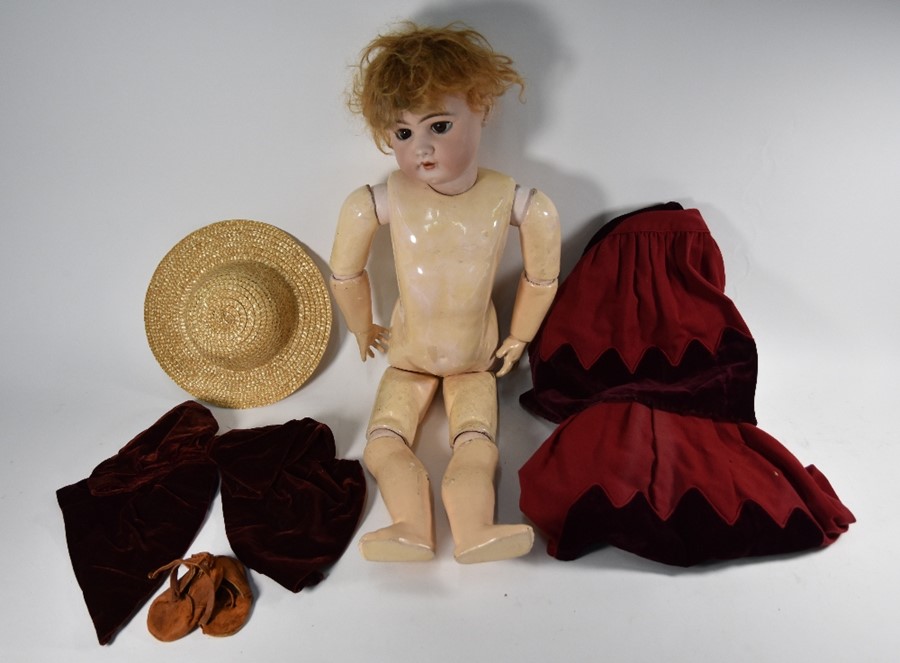 A large Simon & Halbeig SH1079 14 bisque-headed girl doll