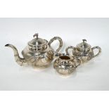 Chinese export silver 'dragon' tea service