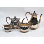 Victorian silver four-piece tea/coffee service