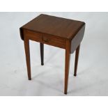 A 19th century mahogany drop leaf occasional table