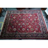 A large Persian Tabriz carpet, 430 cm x 343 cm