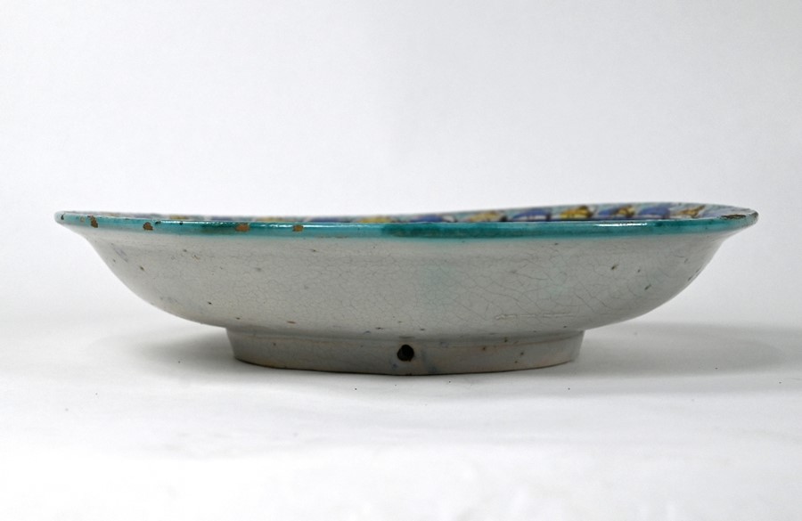A 19th century Iznik tin-glazed bowl, 37 cm diameter - Image 4 of 4