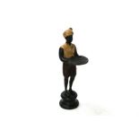A cold-painted bronze figure of a Blackamoor