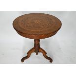 An antique Maltese tripod occasional table