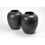 Pair of Poole Pottery 'Calypso' vases