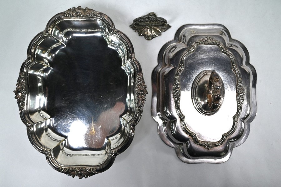 Silver ashtrays and various white metal, plate, etc. - Image 4 of 4