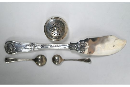 William IV Irish silver butter knife, etc. - Image 4 of 6