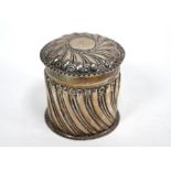 Victorian silver trinket pot
