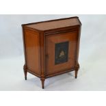 A 19th century satinwood cabinet