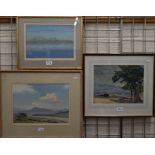 Three landscapes including John Webster