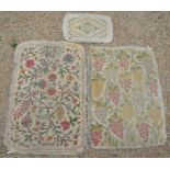 A trio of vintage feltwork rugs, possible Kashmiri (3)