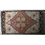 Small old Kurdish camel ground prayer rug