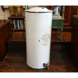 An antique enamelled Pasteur (Chamberland) Filter (for water) by Defries Ltd